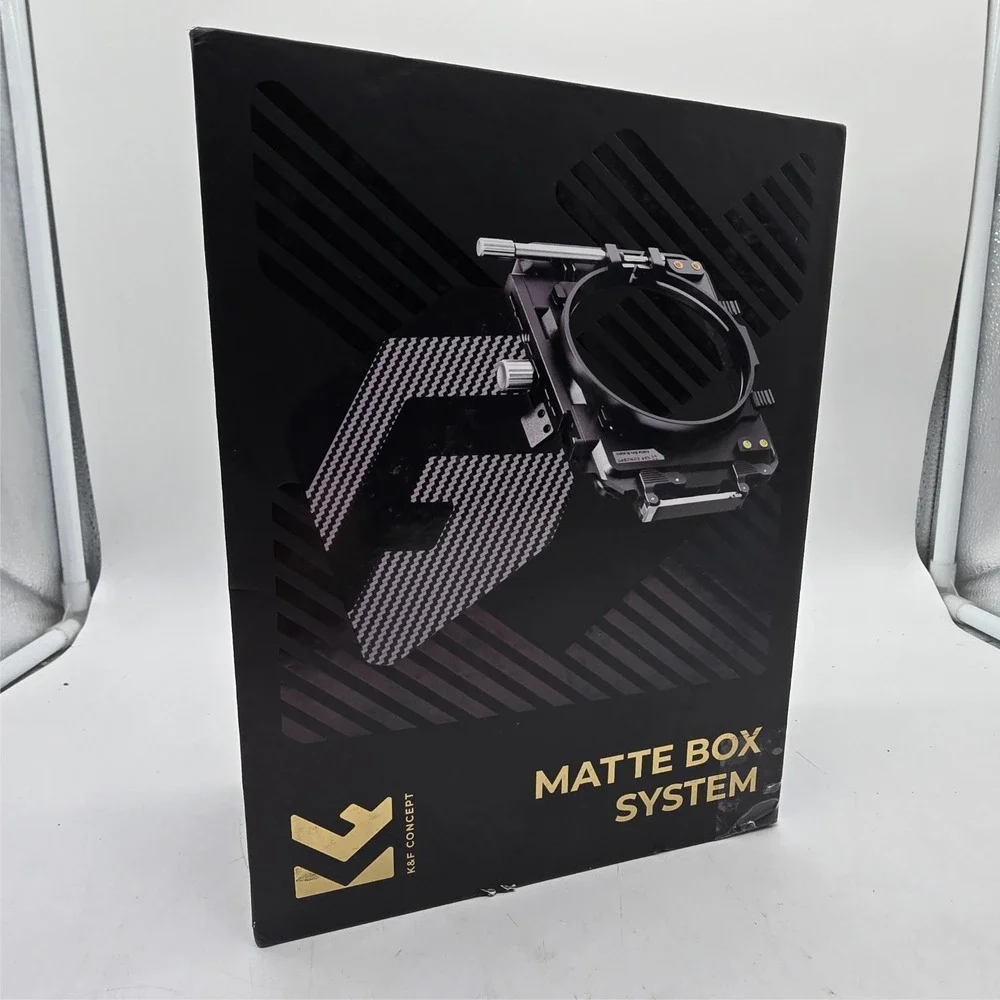 K&F Concept Matte Box Kit w/ Black Mist Filter &‎ Adapter Rings 67–95mm DSLR